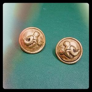 *Golden* Mickey Mouse Vintage Earrings